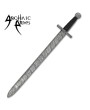 Damascus Steel Sword with Leather Handle  – Collector’s Piece