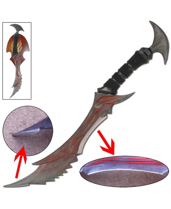 Full-Size Demon Warrior Dagger – RPG Fantasy Display Weapon