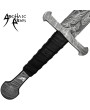 Damascus Steel Sword – Full Tang with Leather Sheath