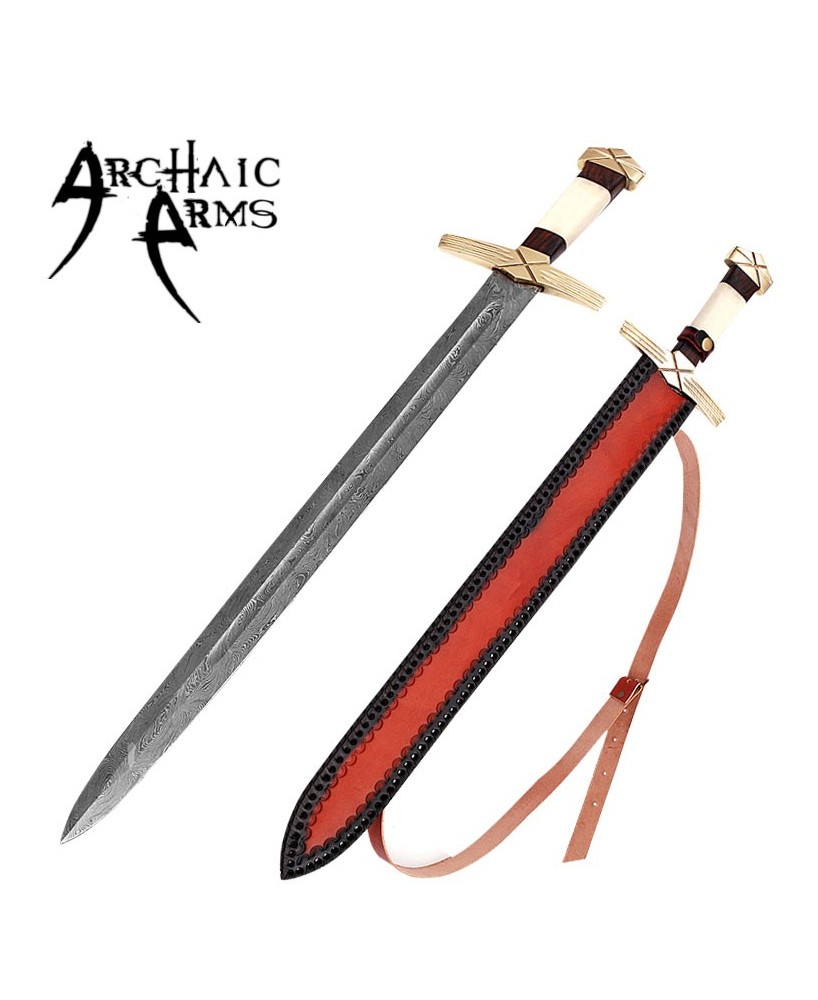 Formidable King Damascus Steel Viking Sword – Fit for a Warrior