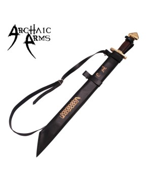 7th Century Damascus Steel Viking Lang Saex Sword – Hand Forged
