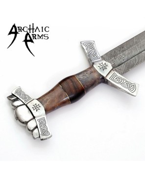 Full Tang Valhalla Rising Damascus Steel Sword – Viking Warrior Blade