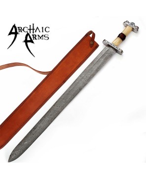 Anglo Saxon No Man’s Land Damascus Battle Sword – Warrior’s Blade