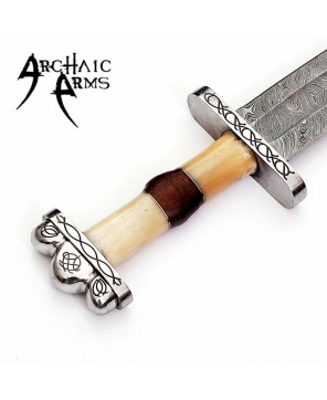 Anglo Saxon No Man’s Land Damascus Battle Sword – Warrior’s Blade