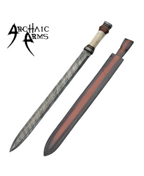 Roman Infantry Horn Damascus Steel Sword – Legionnaire’s Blade