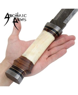 Roman Infantry Horn Damascus Steel Sword – Legionnaire’s Blade