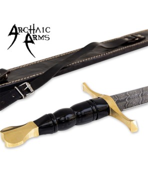 Medieval European Damascus Arming Sword – Regal & Battle-Ready