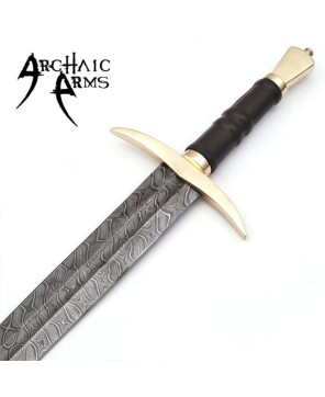 Damascus Steel Viking Sword – Hand-Forged Battle-Ready Blade