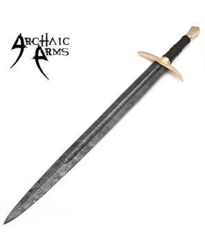 Damascus Steel Viking Sword – Hand-Forged Battle-Ready Blade