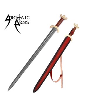 Carolingian Damascus Steel Sword – Hand-Forged Medieval Replica