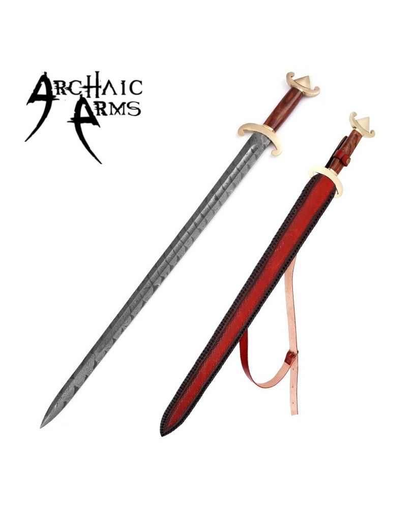 Carolingian Damascus Steel Sword – Hand-Forged Medieval Replica