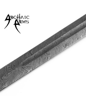 Elite Duelist Damascus Steel Sword – Floral Brass Guard & Sheath