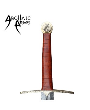 For Valhalla Damascus Viking Sword – Hand-Forged Norse Steel