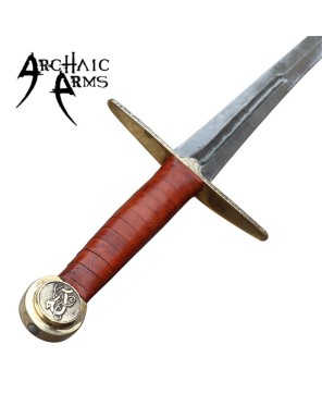 For Valhalla Damascus Viking Sword – Hand-Forged Norse Steel