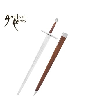 Late Medieval Long Sword with Scabbard – Hand-Forged Replica