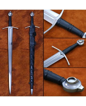 Medieval Knight Sword Battle-Ready 5160 Steel Blade