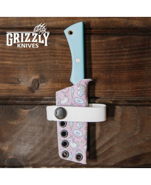 Drifter Turquoise EDC Knife – G10 Handle & Kydex Sheath