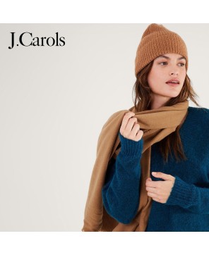 J.Carols® Grace Super-Soft Camel Blanket Scarf - Cozy Elegance for Chilly Days