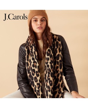 J.Carols® Luxurious Leopard Blanket Scarf - Warmth and Wild Elegance in One