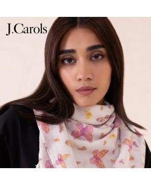 J.Carols® Multi-Color Printed Polyester Scarf - Express Your Style with Artistic Flair