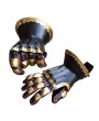 The Cursed Black Knight Medieval Armor Gauntlets – 16-Gauge Steel