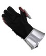 Medieval Knights 20G Steel Gauntlets with Suede Gloves & Leather Patch