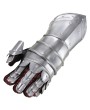 Medieval Knights 20G Steel Gauntlets with Suede Gloves & Leather Patch