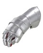 Medieval Knights 20G Steel Gauntlets with Suede Gloves & Leather Patch