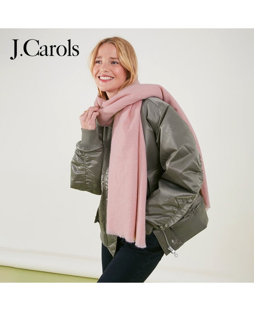 J.Carols® PLAIN SUPER-SOFT BLANKET SCARF PINK - Unmatched Comfort and Elegance