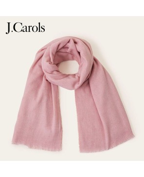 J.Carols® PLAIN SUPER-SOFT BLANKET SCARF PINK - Unmatched Comfort and Elegance