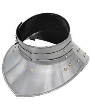 Heavy-Duty Steel Gorget – Authentic Neck Armor for Reenactments & LARP