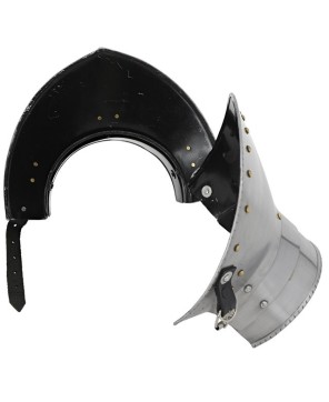 Heavy-Duty Steel Gorget – Authentic Neck Armor for Reenactments & LARP