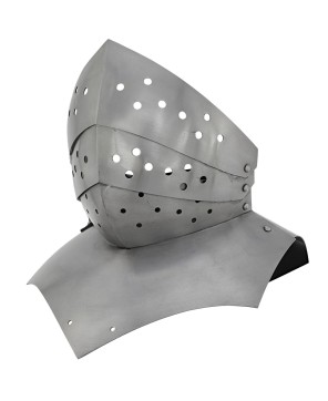 Medieval Shutter Gorget – Premium Neck Armor for LARP & Reenactments