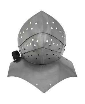 Medieval Shutter Gorget – Premium Neck Armor for LARP & Reenactments