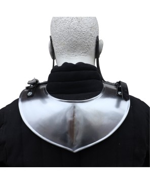 Dragon Hunter Steel Gorget – Adjustable Medieval Neck Armor