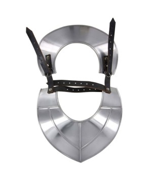 Medieval Siege Warfare Gorget – 18-Gauge Steel Neck Armor