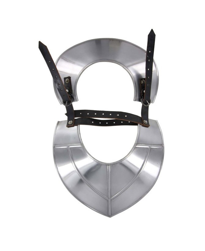 Medieval Siege Warfare Gorget – 18-Gauge Steel Neck Armor
