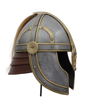 Éomer’s Fantasy Battle Helmet – 18-Gauge Steel & Brass Accents