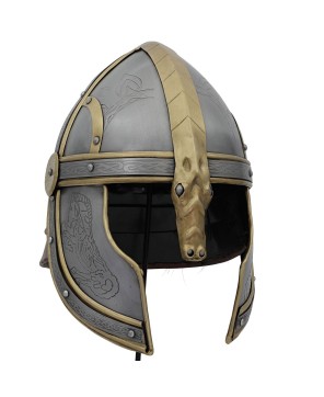 Éomer’s Fantasy Battle Helmet – 18-Gauge Steel & Brass Accents