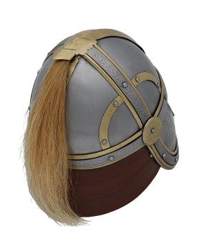 Éomer’s Fantasy Battle Helmet – 18-Gauge Steel & Brass Accents