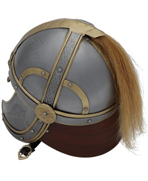 Éomer’s Fantasy Battle Helmet – 18-Gauge Steel & Brass Accents