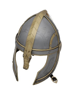 Éomer’s Fantasy Battle Helmet – 18-Gauge Steel & Brass Accents