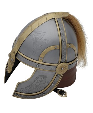 Éomer’s Fantasy Battle Helmet – 18-Gauge Steel & Brass Accents