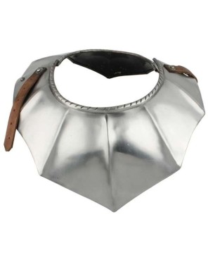 Medieval German Gothic Armor Gorget – 18-Gauge Steel Neck Protection