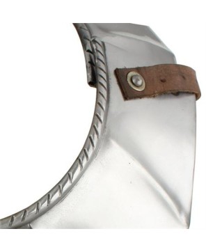 Medieval German Gothic Armor Gorget – 18-Gauge Steel Neck Protection