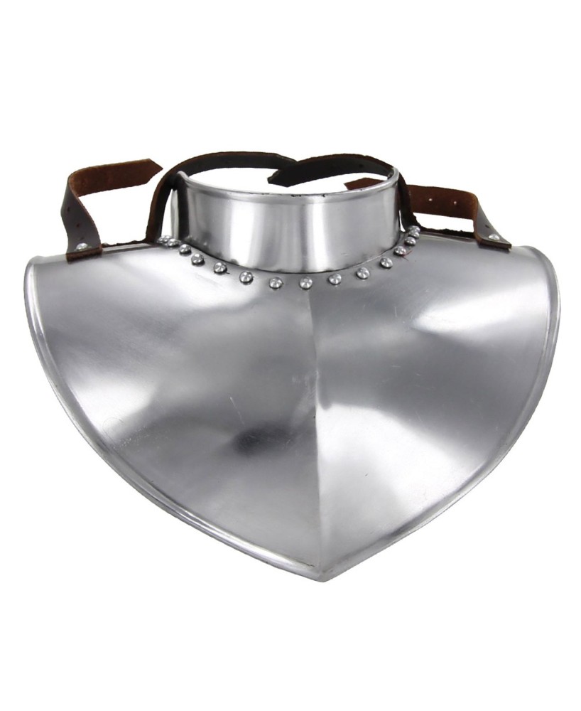 Medieval Renaissance Standing Collar Gorget – 18-Gauge Steel Armor