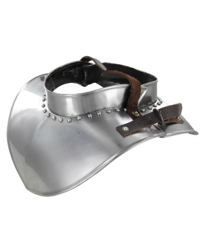 Medieval Renaissance Standing Collar Gorget – 18-Gauge Steel Armor