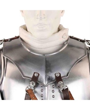 Medieval Renaissance Avenger Gorget – 18-Gauge Steel Neck Armor