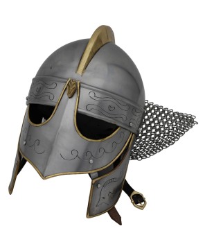 Knights Templar Barbuta Helmet – 16-Gauge Steel Medieval Armor