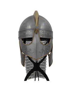 Knights Templar Barbuta Helmet – 16-Gauge Steel Medieval Armor